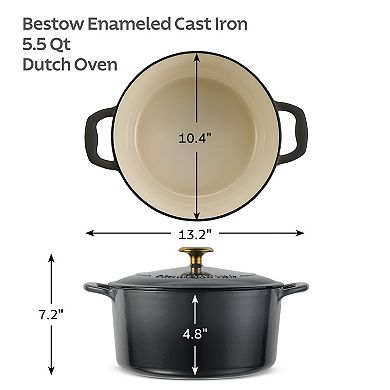 Tramontina Bestow 5.5-qt. Enameled Cast Iron Dutch Oven Pot with Lid