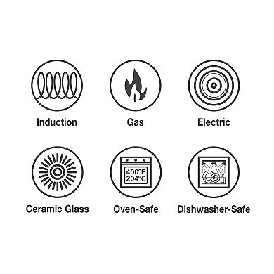 Tramontina All-in-One Plus 5-Quart Ceramic Nonstick Cooking Pan Set with Lid & Steamer Insert