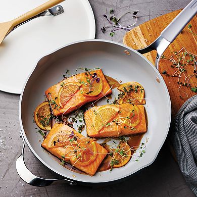 Tramontina All-in-One Plus 5-Quart Ceramic Nonstick Cooking Pan Set with Lid & Steamer Insert