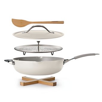 Tramontina All-in-One Plus 5-qt Ceramic Nonstick Cooking Pan Set with Lid & Steamer Insert