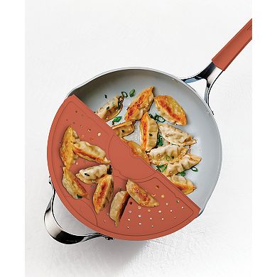 Tramontina Vue 7-Piece 5-Quart Ceramic Nonstick Cooking Pan Set with Glass Lid & Steamer Insert