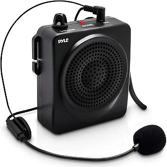 Pyle Waist-Band Portable PA System, 50W, Voice Amplifier & Microphone, Rechargeable Battery