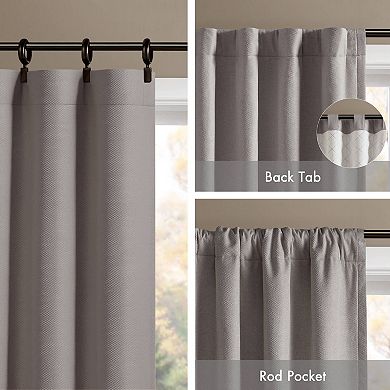 Madison Park Karien Sound Blocking & Total Blackout Set of 2 Window Curtain Panels