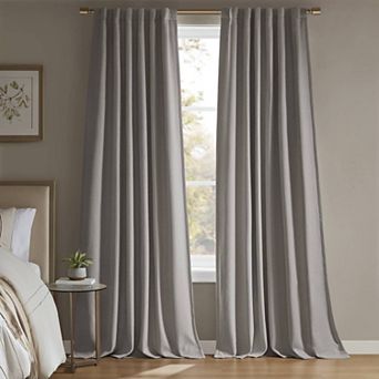 Madison Park Karien Sound Blocking & Total Blackout Set of 2 Window Curtain Panels