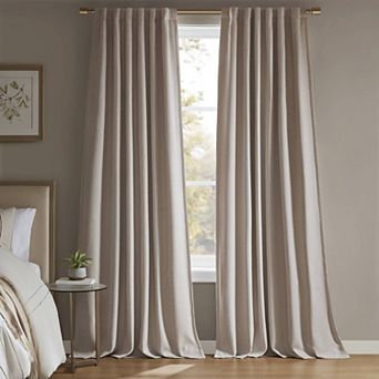 Madison Park Karien Sound Blocking & Total Blackout Set of 2 Window Curtain Panels