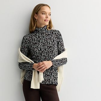 Petite Croft & Barrow® Fitted Turtleneck