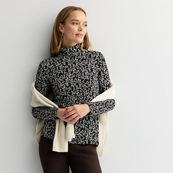Petite Croft & Barrow® Fitted Turtleneck
