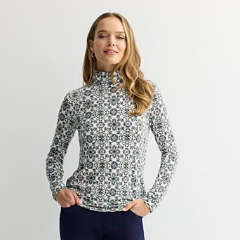 Petite Croft & Barrow® Fitted Turtleneck