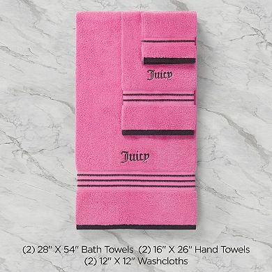 Juicy Couture 6-pc. Neon Border Towel Set