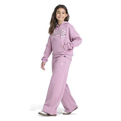 Girls 7-16 adidas Long Sleeve Graphic Fleece Hooded Pullover