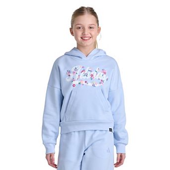 Girls 7-16 adidas Long Sleeve Graphic Fleece Hooded Pullover