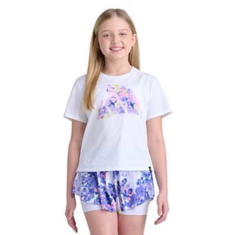 Girls 7-16 adidas Short Sleeve Graphic Cotton Tee
