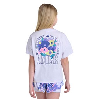 Girls 7-16 adidas Short Sleeve Drop Shoulder Tee