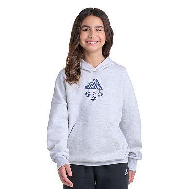 Girls 4-20 adidas Graphic Long Sleeve Pullover Hoodie