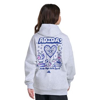Girls 4-20 adidas Graphic Long Sleeve Pullover Hoodie