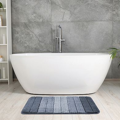 2 Packs Bathroom Rugs, Bathroom Mat Machine Washable with TPR Backing for Shower 16"x24"/20"x32"