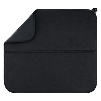 1 pc Dish Drying Mat, Absorbent Microfiber Foldable Stone Kitchen Mat for Counter 17.7*15.7 in