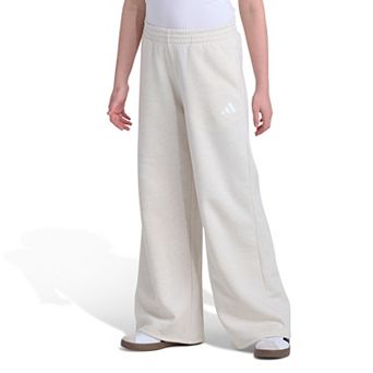 Girls 7-16 adidas Elastic Waistband Wide Leg Fleece Pants