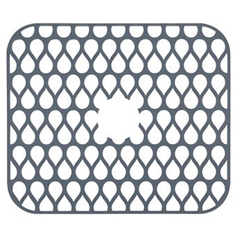 1 pc Silicone Dish Drying Mat for Counter, Easy Clean Hollow Design Kitchen Mat 13.6*11.6*0.4 in