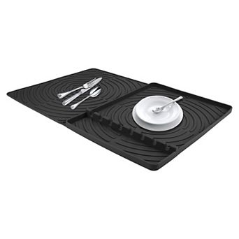 1 pc Silicone Dish Drying Mat for Kitchen Counter, Easy Clean Kitchen Mat, Silicone Mat 23.4*16.4 in