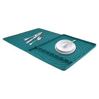 1 pc Silicone Dish Drying Mat for Kitchen Counter, Easy Clean Kitchen Mat, Silicone Mat 23.4*16.4 in
