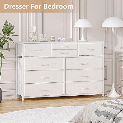 43-55" Dresser TV Stand with 10 Drawers & Storage