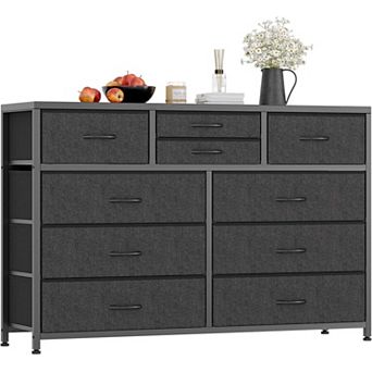43-55" Dresser TV Stand with 10 Drawers & Storage