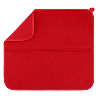 1 pc Dish Drying Mat, Absorbent Microfiber Foldable Stone Kitchen Mat for Counter 17.7*15.7 in