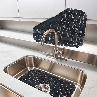 1Pc Pebble Sink Mat for Stainless Steel Sinks, Sink Protectors for Kitchen Sink 15.7*11.8 in