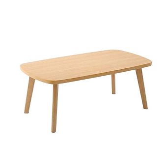 Folding Floor Table, 31.5" x 20" Wood Laptop Desk with Foldable Legs