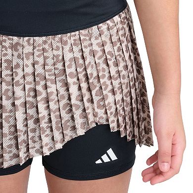 Girls 7-16 adidas Printed Mesh Pleated Skort