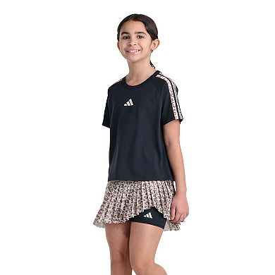 Girls 7-16 adidas Printed Mesh Pleated Skort