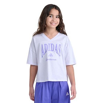 Girls 4-20 adidas Short Sleeve Collegiate Graphic Tee