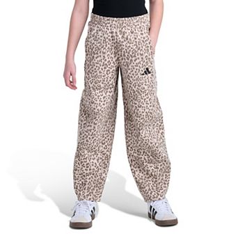 Girls 7-16 adidas Elastic Waistband Printed Barrel Leg Pants