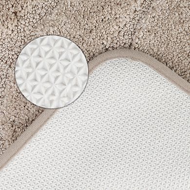 2 Packs Non Slip Bath Mat, Bathroom Absorbent Washable Soft Bath Mat for Shower Room 16"x24"/20"x32"