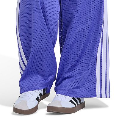 Girls 7-16 adidas Elastic Waistband Front Pleat Wide Leg Pants