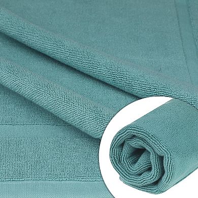 3 Packs Reversible Step Out Soft Bath Rug Absorbent Rug for Hotel Spa Bathtub Mat 16"x24"/20"x32"