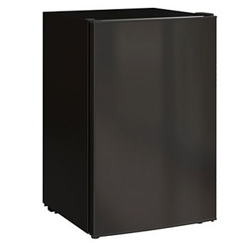 HOMCOM 4.5 Cu Ft Mini Fridge with Freezer, Wheels, Small Fridge