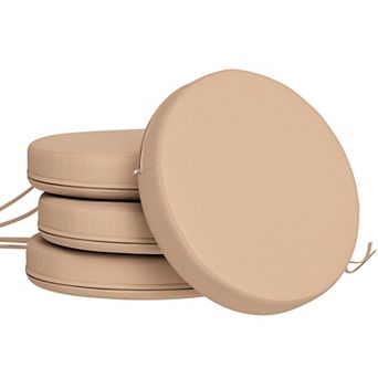 Outsunny Outdoor Chair Cushions Set of 4 Round Seat Cushions