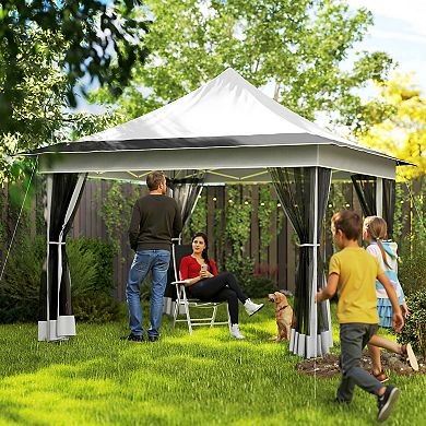 Outsunny 12 x 12 ft. Pop Up Canopy Tent, Instant Shelter