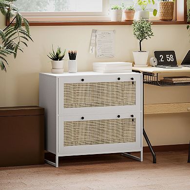 Vinsetto Filing Cabinet with Hanging Bar for Letter A4 Legal Size