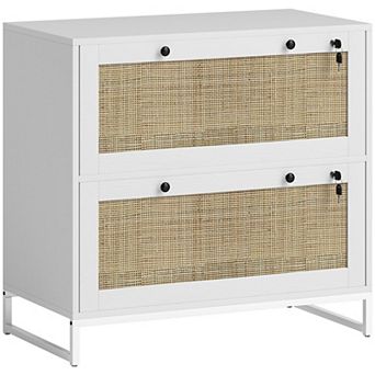 Vinsetto Filing Cabinet with Hanging Bar for Letter A4 Legal Size