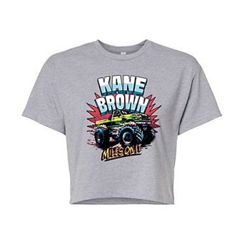 Juniors' Kane Brown Miles On It Cropped Tee