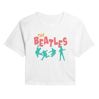 Juniors' The Beatles Silhouettes Cropped Tee