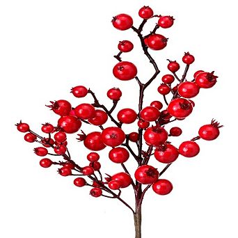 14" Waterproof Mixed Size Berry Pick, Versatile Christmas Decoration
