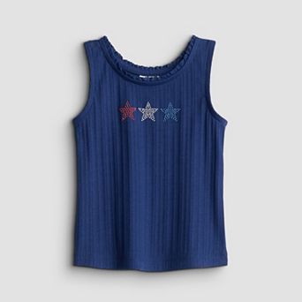 Baby & Toddler Girl Jumping Beans® Crochet Trim Tank Top