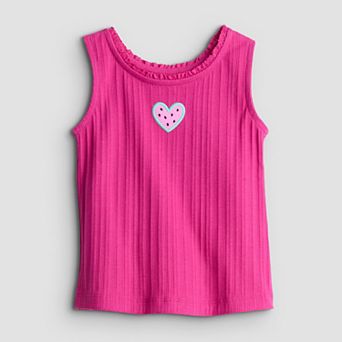 Baby & Toddler Girl Jumping Beans® Crochet Trim Tank Top