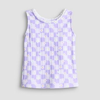 Baby & Toddler Girl Jumping Beans® Crochet Trim Tank Top