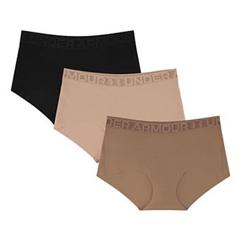 Women's Under Armour Pure Stretch No Show Lace Trim Boyshort Panties 3-Pack UUFJJ205