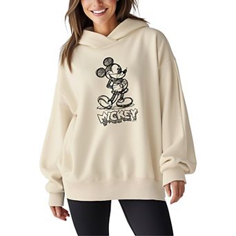 Women's Disney's Mickey Mouse Sketch Oversized Fleece Hoodie Sweatshirt